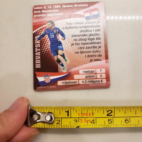 Danijel Pranjic Croatian Hrvatska Soccer Card 2008 - Picture 3 of 3